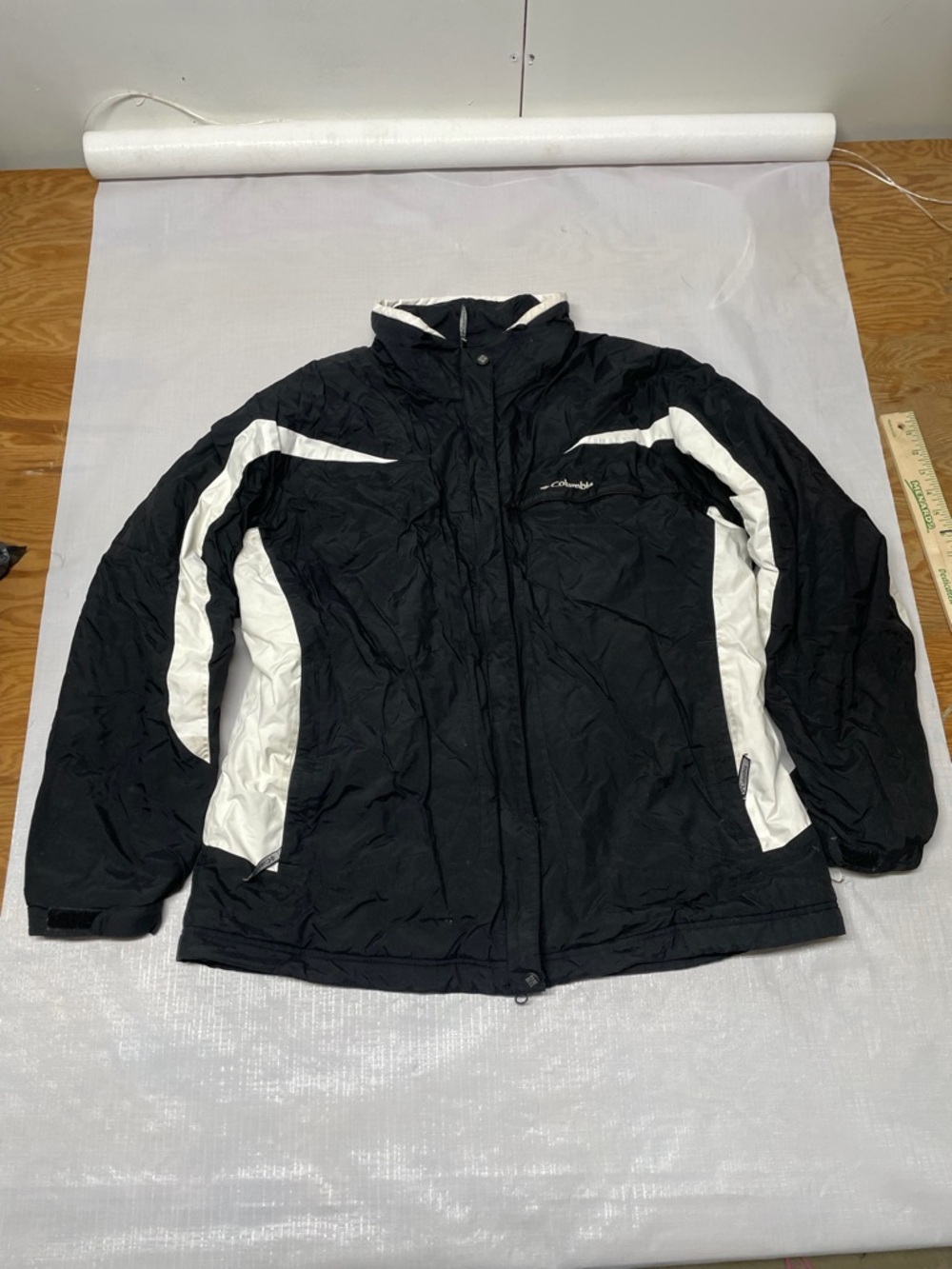 Columbia Black and White Insulated Jacket